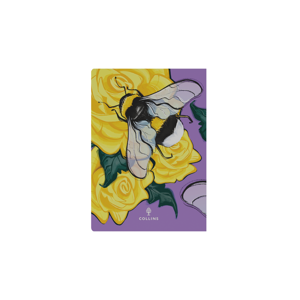 Collins The Roses 2027 A5 Week to View Recycled Diary - Bee