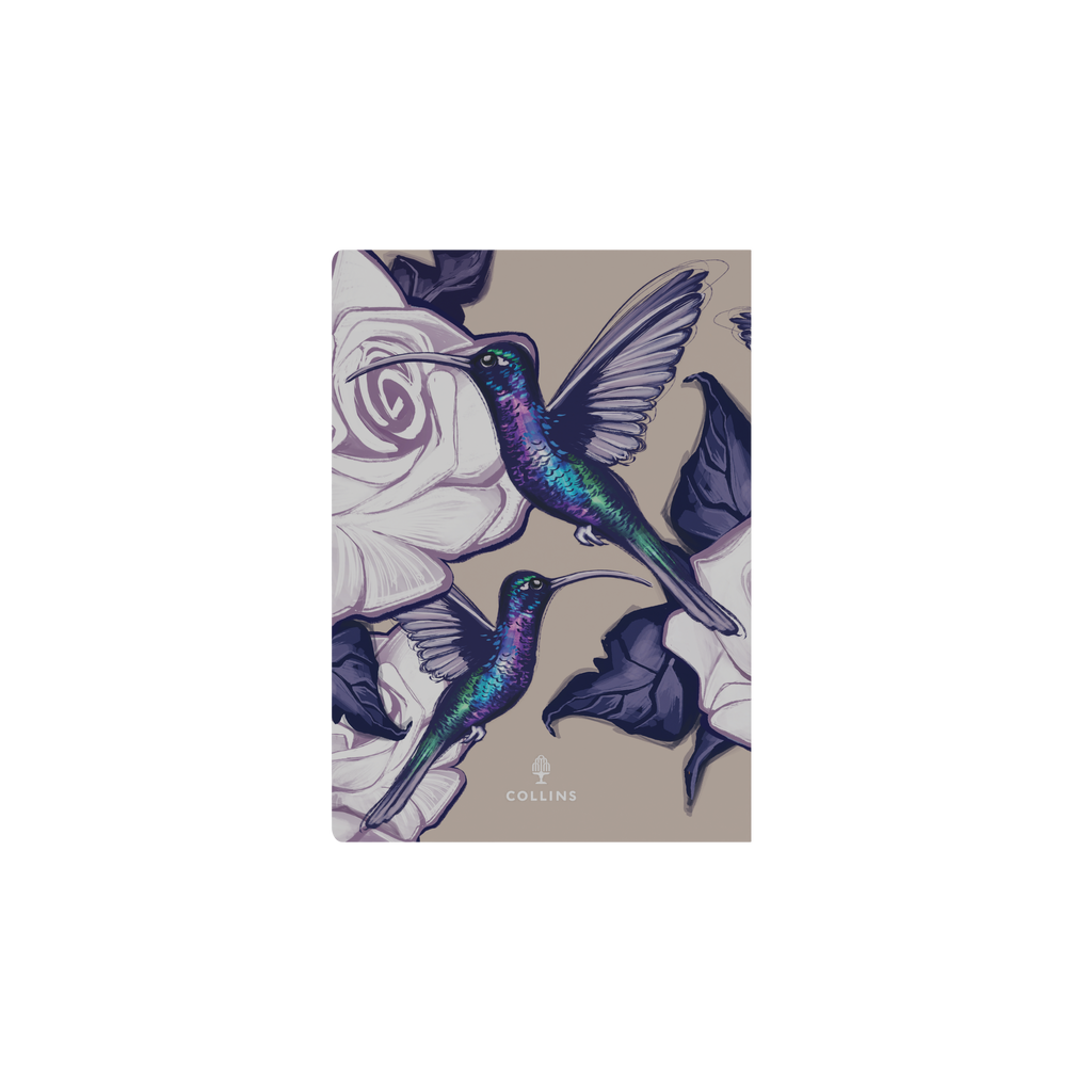 Collins The Roses 2027 A5 Week to View Recycled Diary - Hummingbird