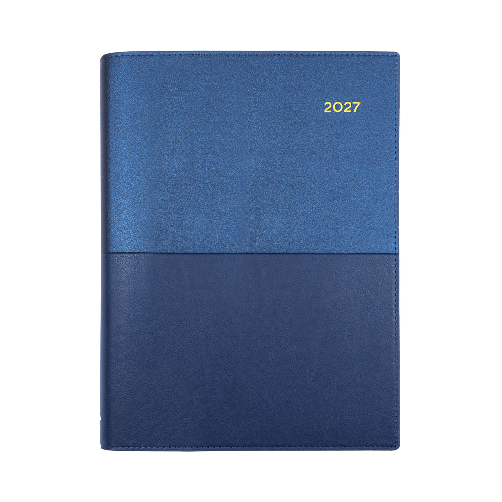 Collins Vanessa Diary 2027 A4 Day to Page Blue