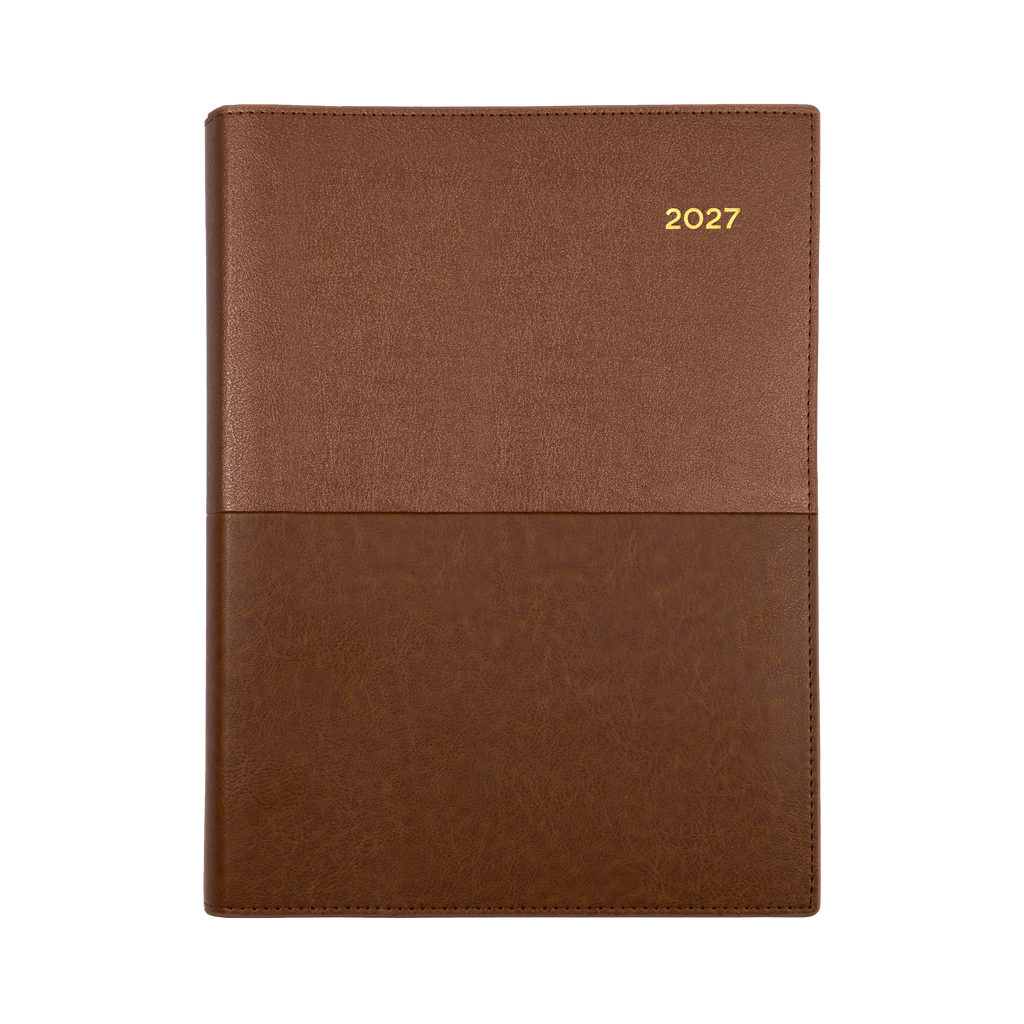Collins Vanessa Diary 2027 A4 Week to View Tan
