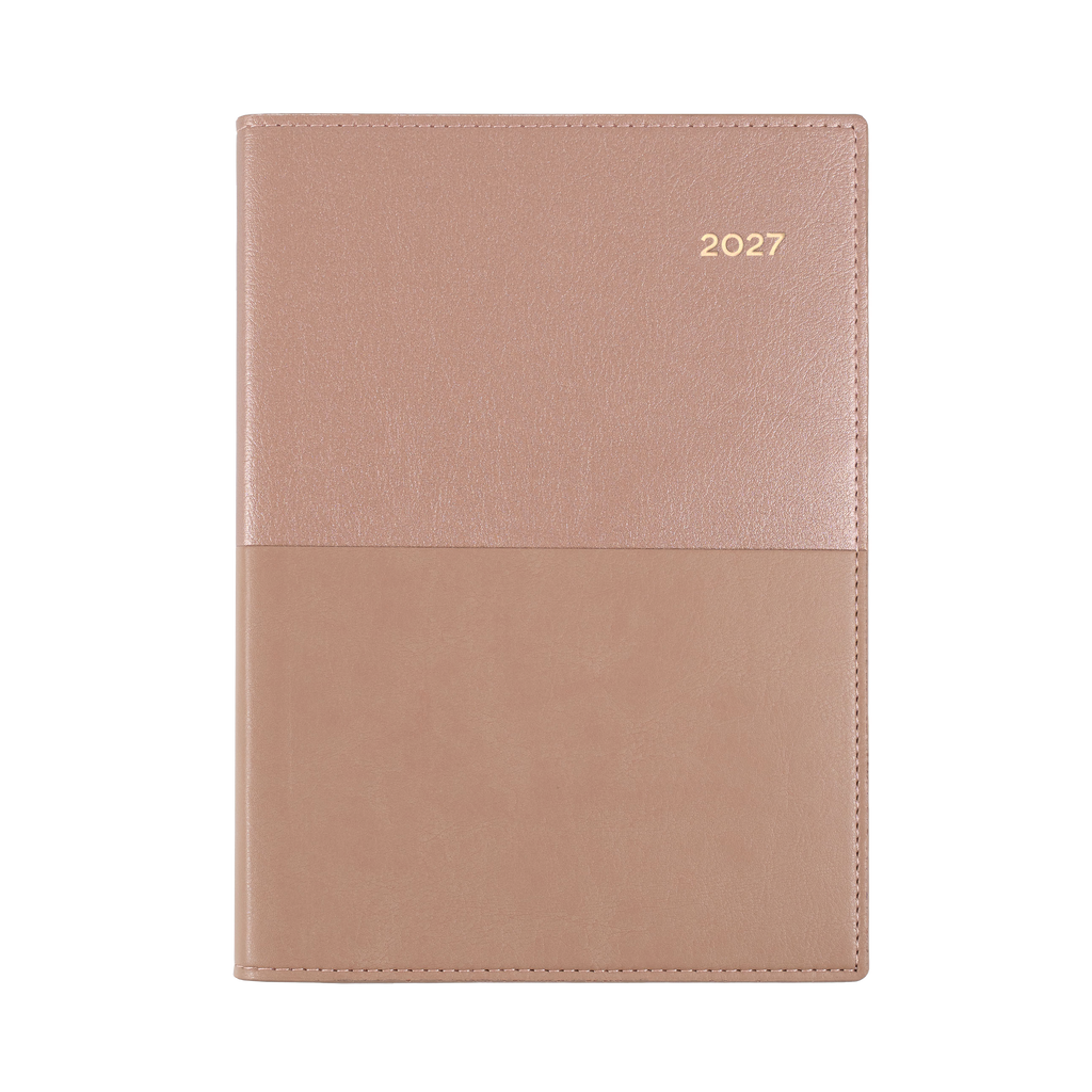 Collins Vanessa Diary 2027 A5 Month to View Rose Gold