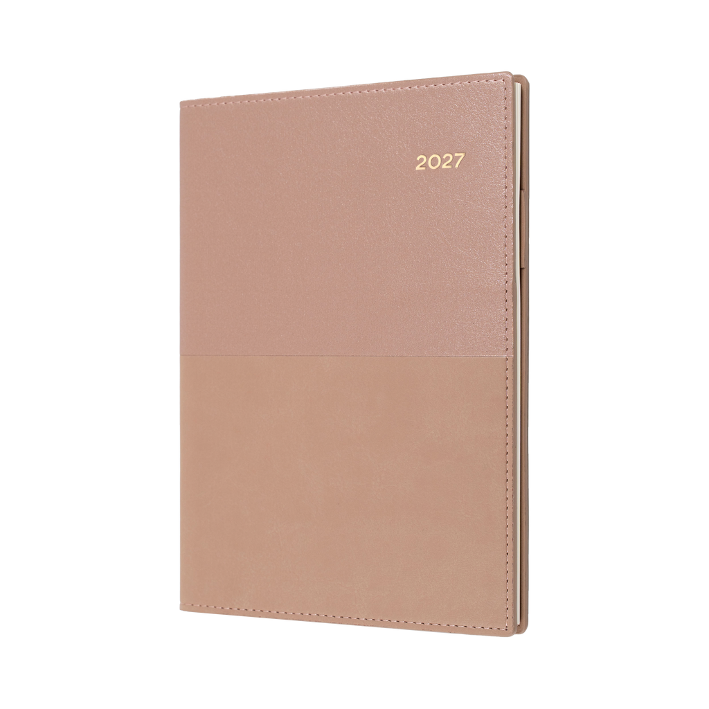 Collins Vanessa Diary 2027 A5 Month to View Rose Gold