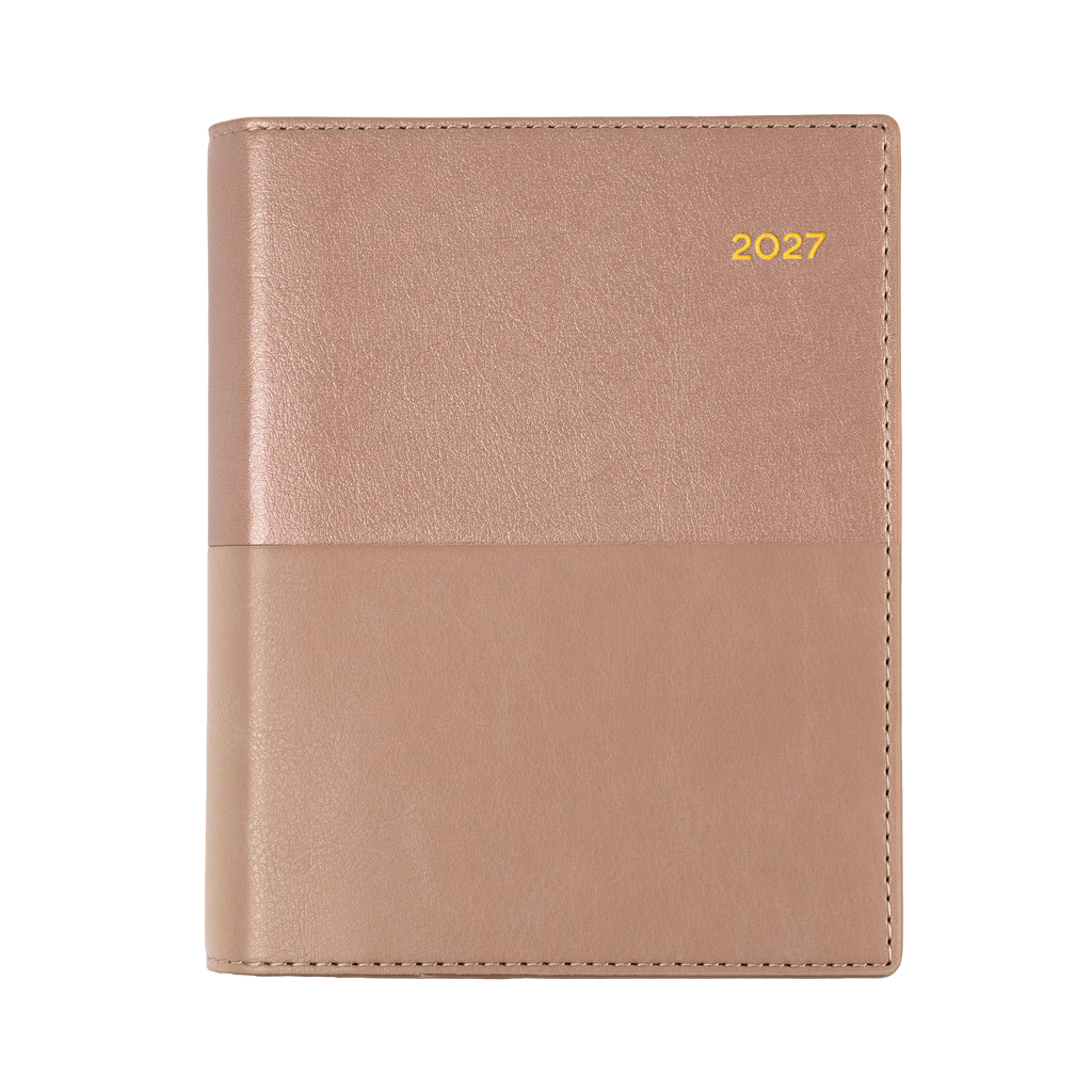 Collins Vanessa Diary 2027 A6 Day to Page Rose Gold