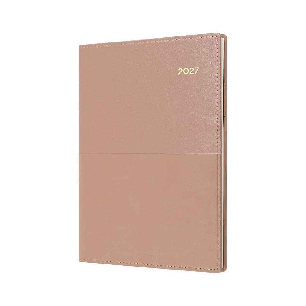 Collins Vanessa Diary 2027 A6 Day to Page Rose Gold