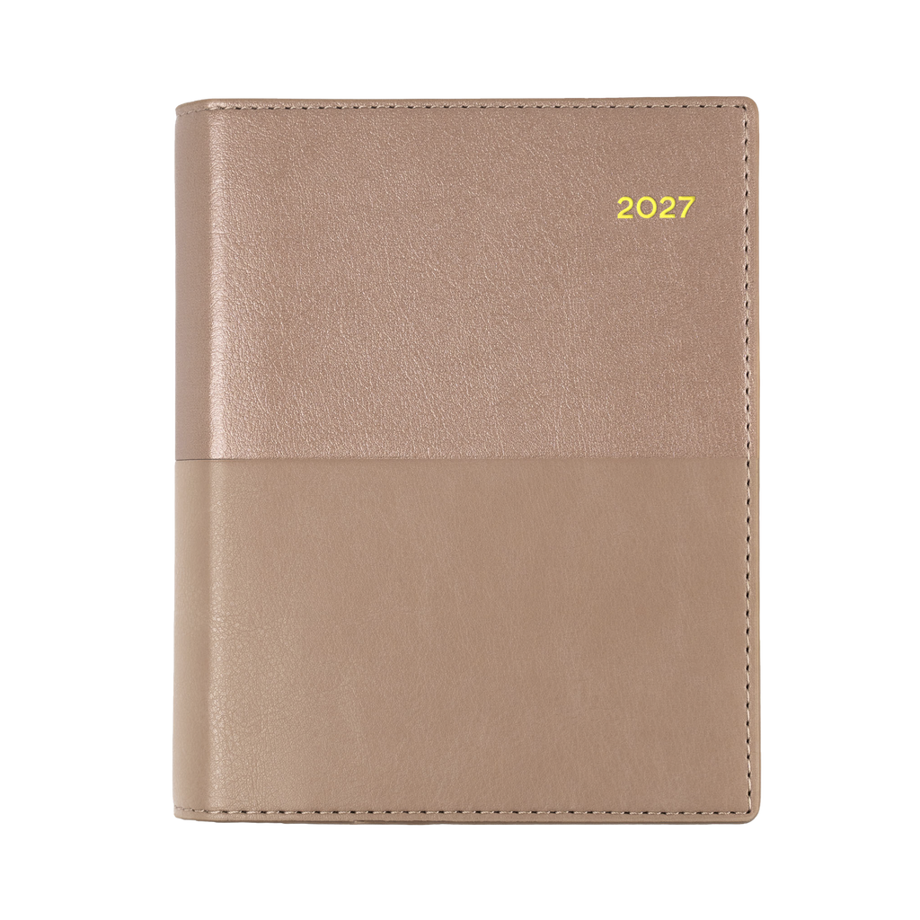 Collins Vanessa Diary 2027 A6 Week to View Rose Gold