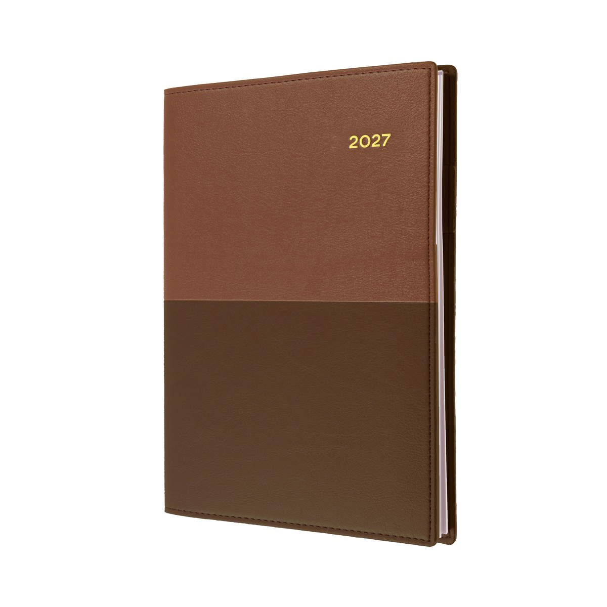Collins Vanessa Diary 2027 A6 Week to View Tan