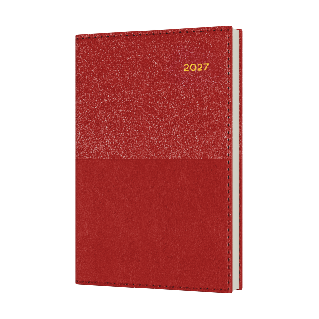 Collins Vanessa Diary 2027 B7R Week to View Red