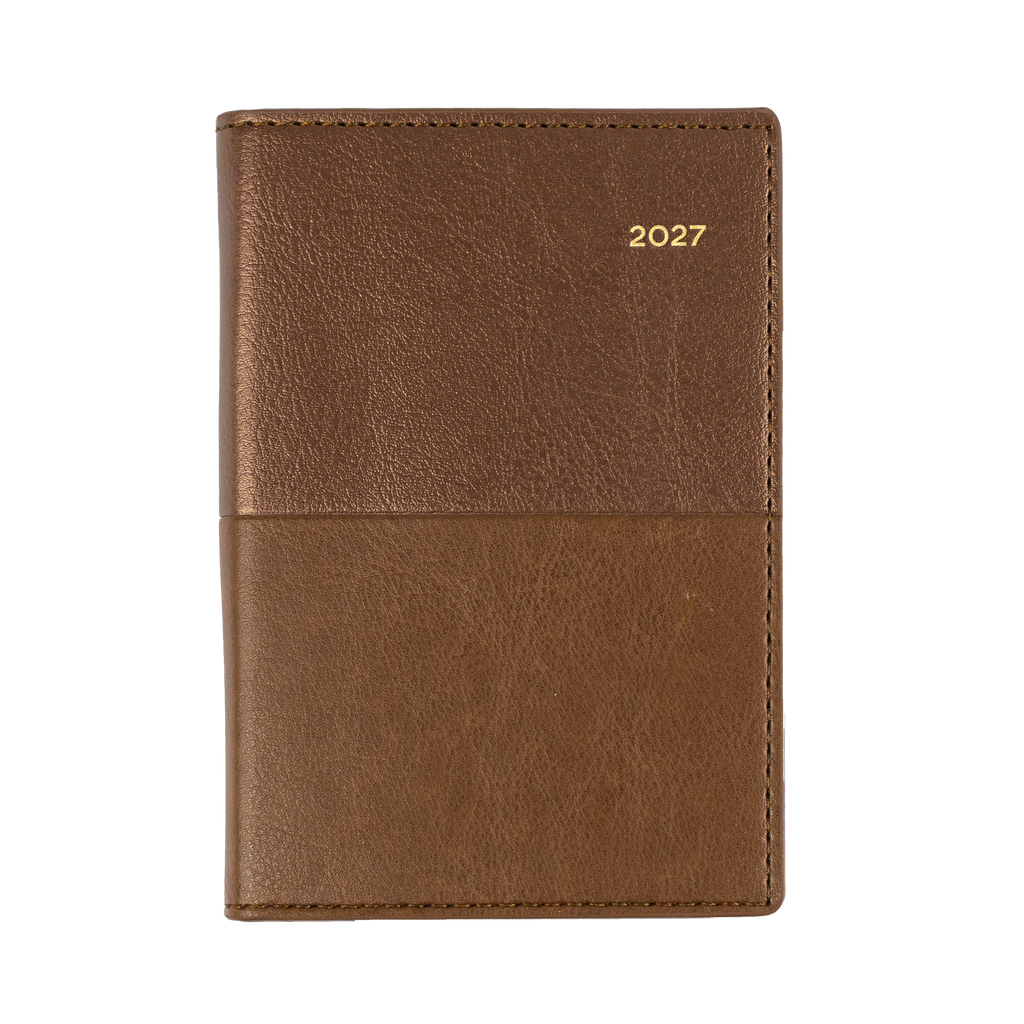 Collins Vanessa Diary 2027 B7R Week to View Tan