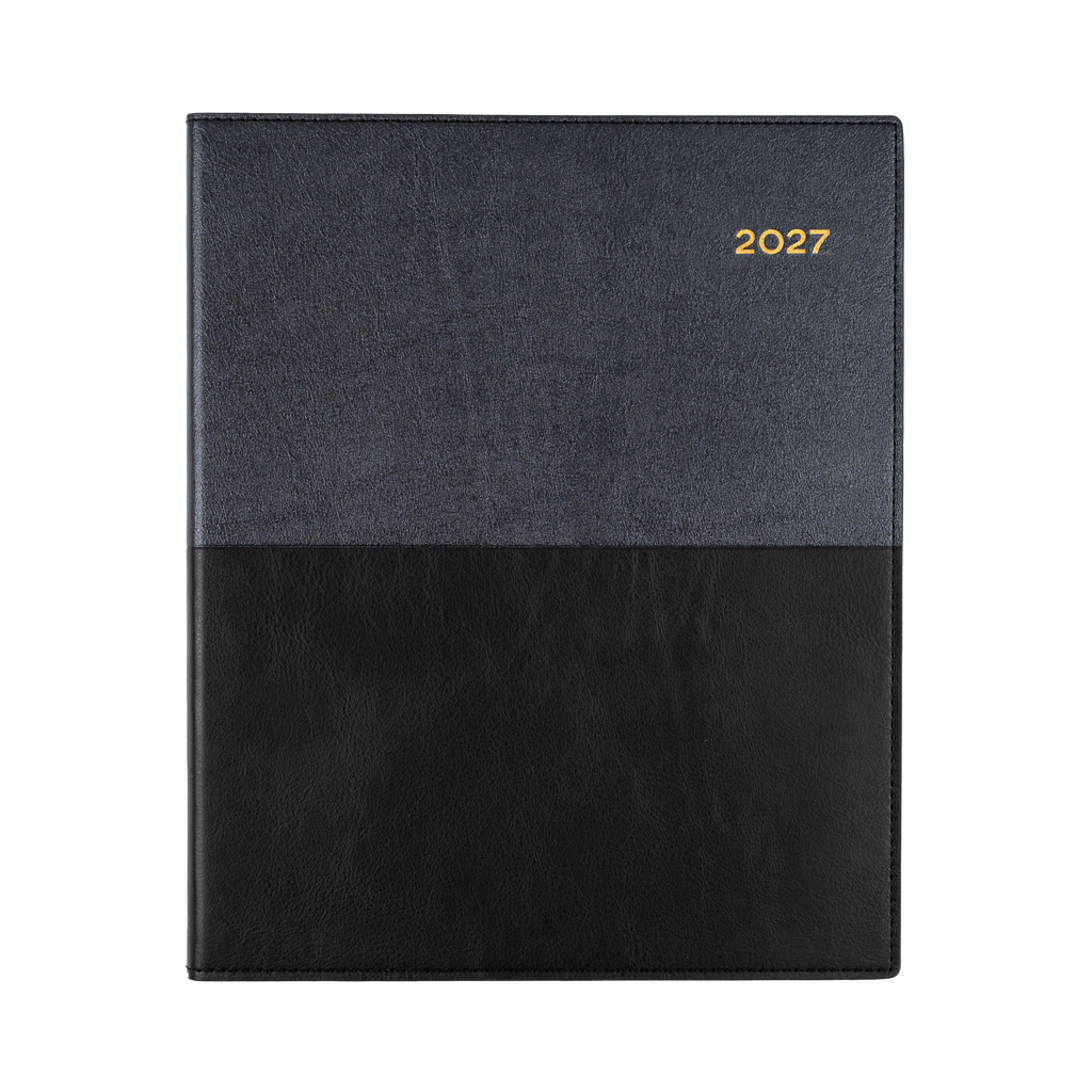 Collins Vanessa Diary 2027 Quarto Week to View (Vertical) Black