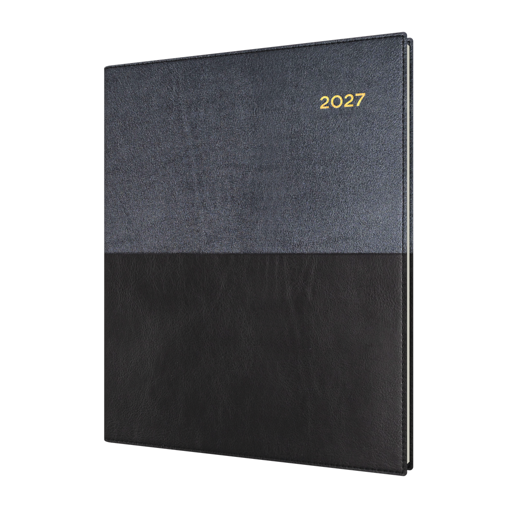Collins Vanessa Diary 2027 Quarto Week to View (Vertical) Black