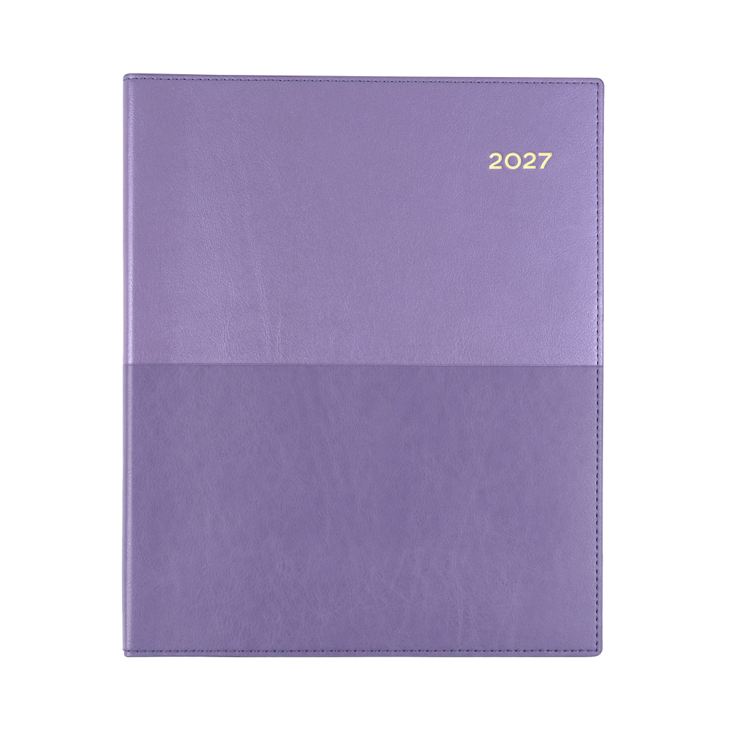 Collins Vanessa Diary 2027 Quarto Week to View (Vertical) Lilac