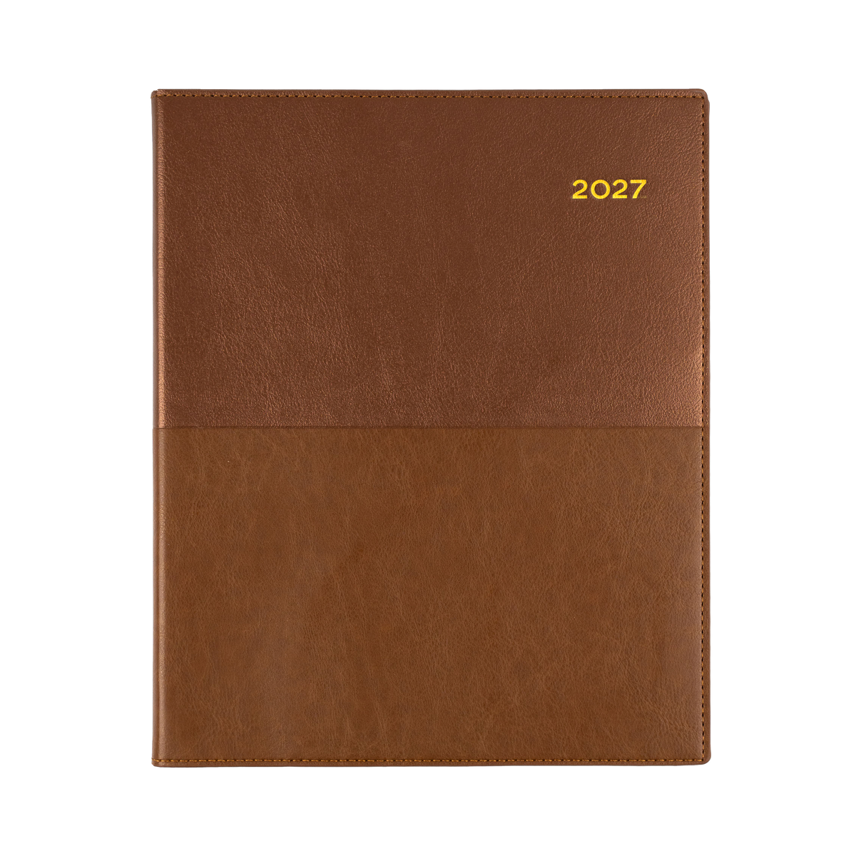 Collins Vanessa Diary 2027 Quarto Week to View (Vertical) Tan