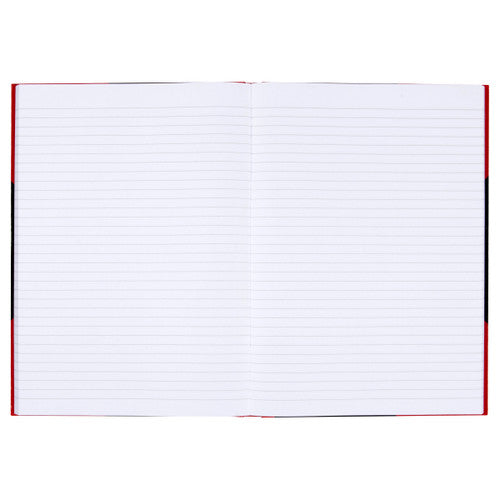 Cumberland Black and Red Notebook Gloss Cover A4 200 Leaf