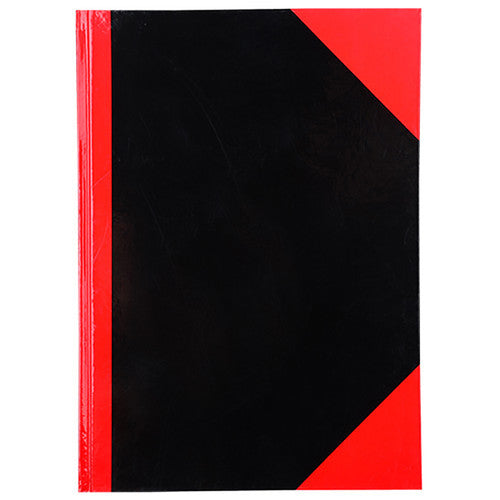 Cumberland Black and Red Notebook Gloss Cover A4 200 Leaf