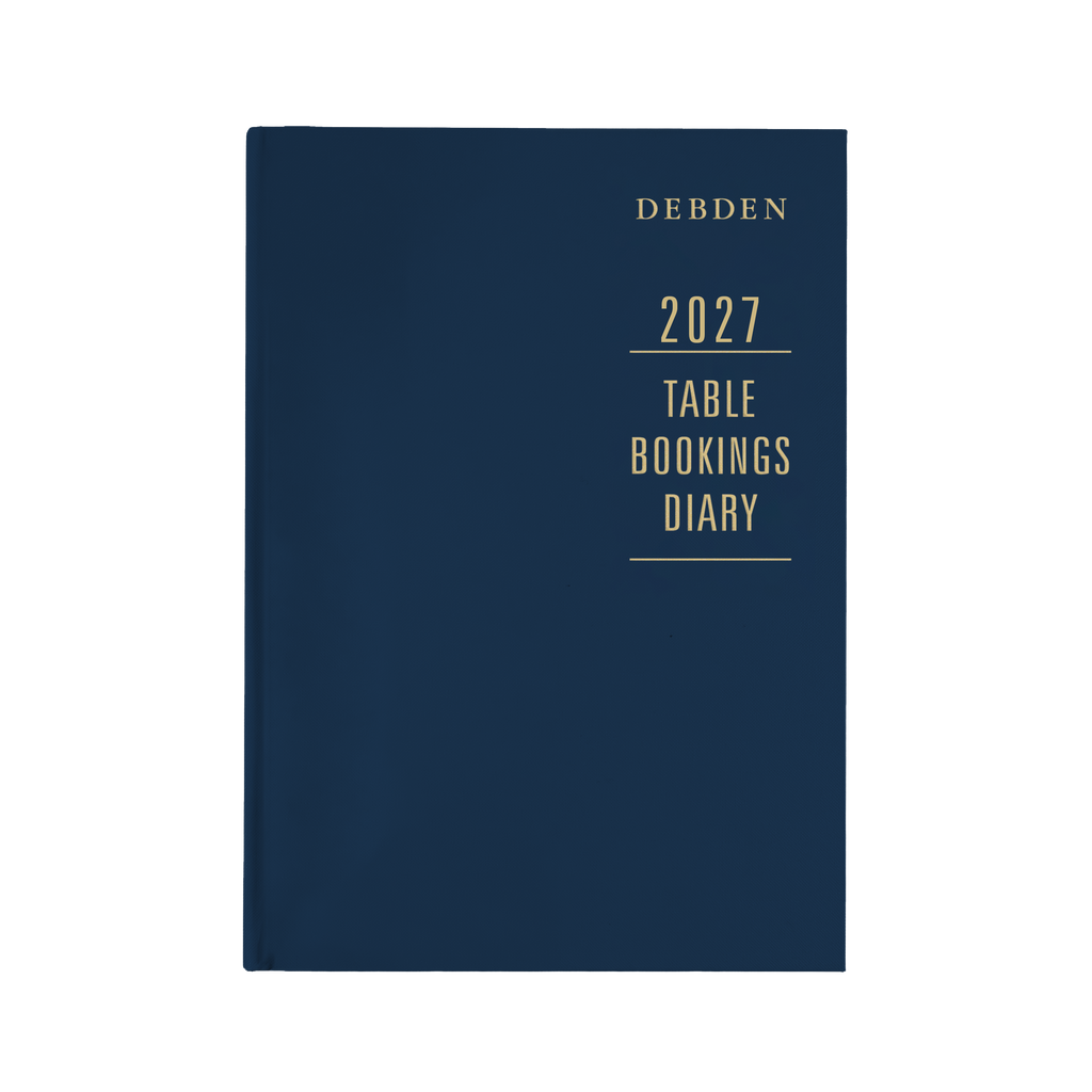 Debden Table Booking 2027 A4 2 Pages to a Day Blue
