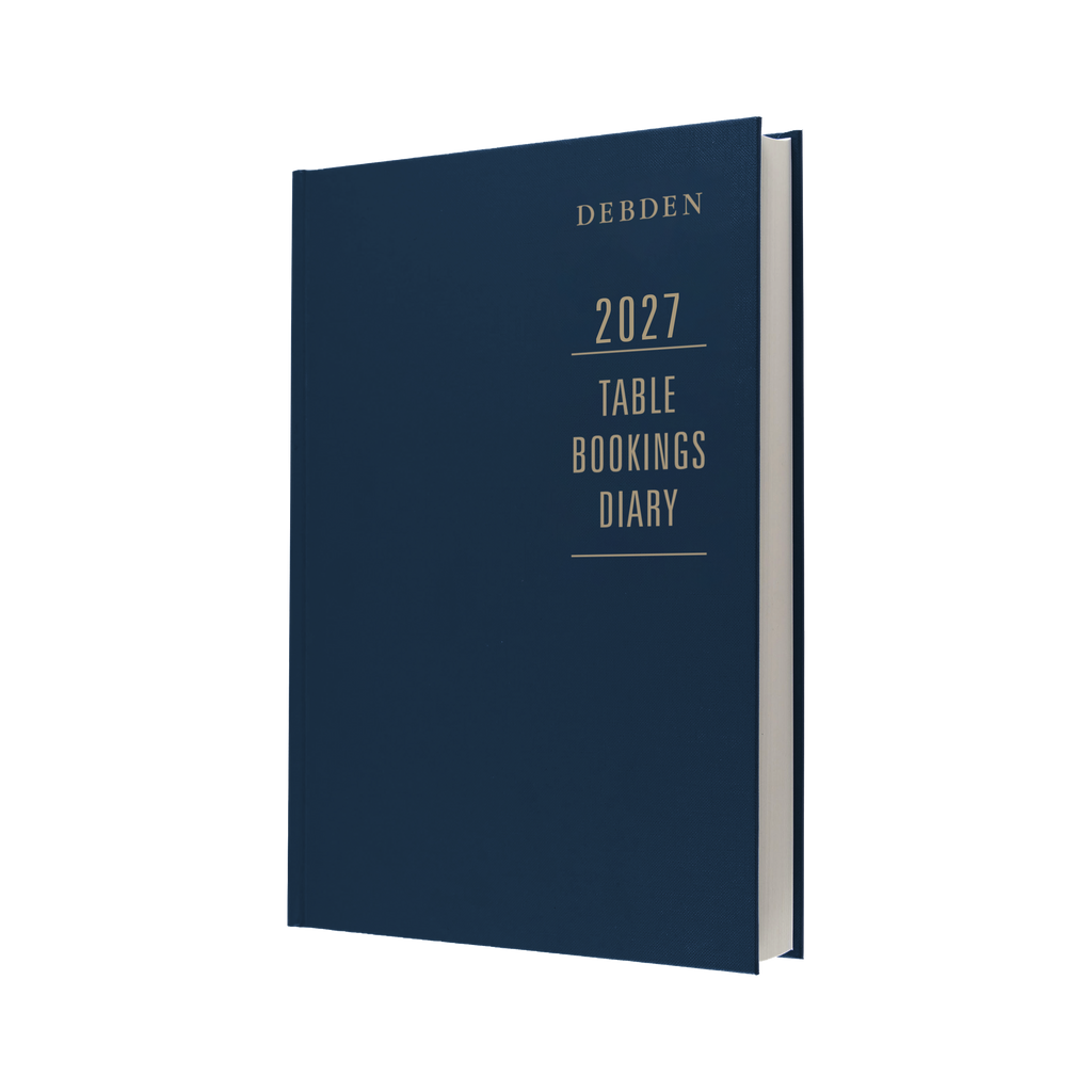 Debden Table Booking 2027 A4 2 Pages to a Day Blue