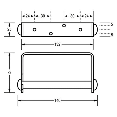 Dolphy Stainless Steel Toilet Roll Holder Silver