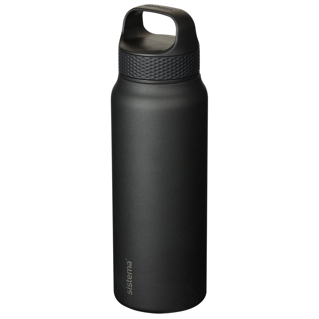 Sistema Stainless Steel Insulated Drink Bottle with Carry Handle 650ml Assorted
