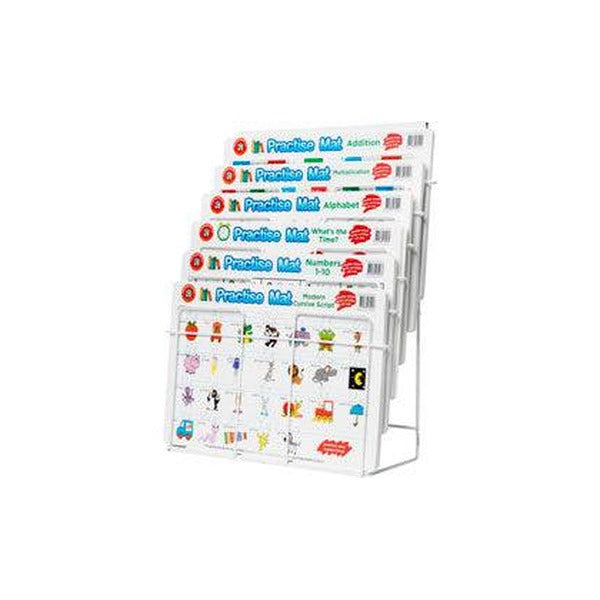 Practise Mat Display Wire Rack with 96 Assorted Practise Mats