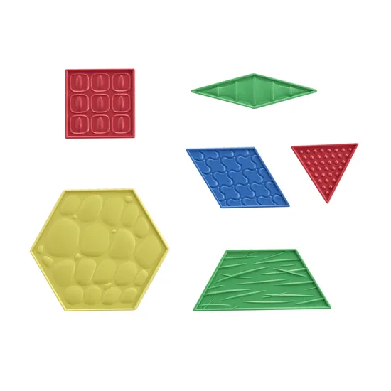 Sensory Pattern Blocks Set of 40 with Activity Cards