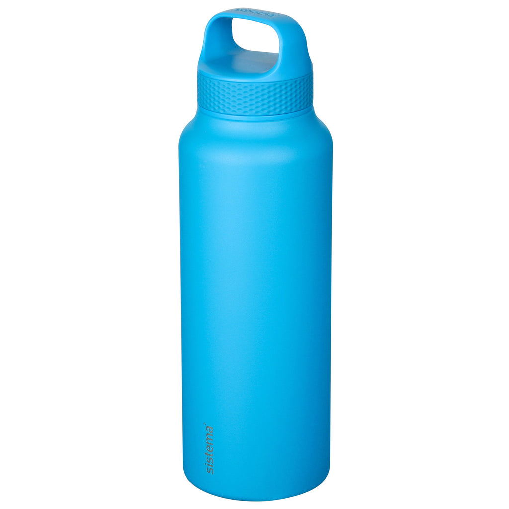 Sistema Stainless Steel Insulated Drink Bottle with Carry Handle 1L Assorted