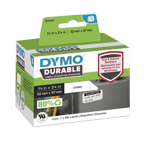 Dymo LabelWriter Durable Labels 57 x 32mm Roll of 800