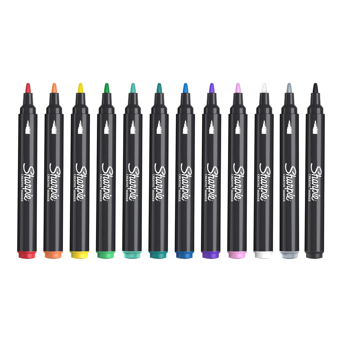Sharpie Creative Marker Acrylic Water-Based Bullet Tip Assorted Pack of 12