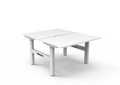 Rapidline Boost Static Back to Back Workstation 1200 x 750mm Natural White / White Satin