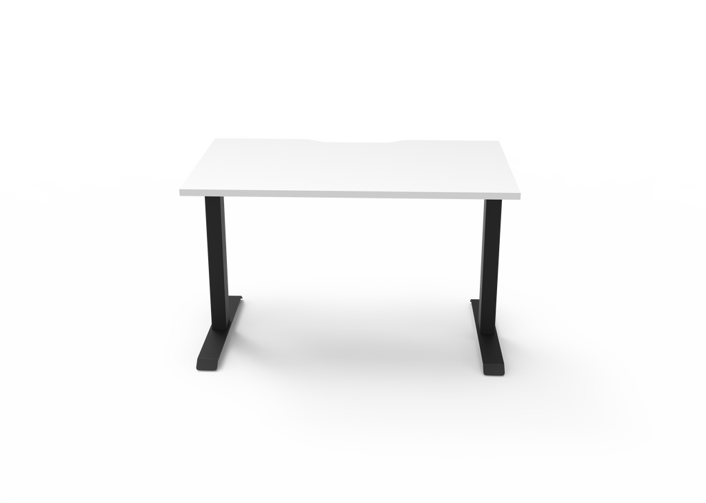 Rapidline Boost Static Single Sided Workstation 1200 x 750mm Natural White / Black Satin