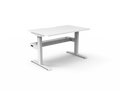 Rapidline Boost Static Single Sided Workstation 1200 x 750mm with Cable Tray Natural White / White Satin
