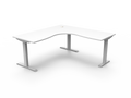 Rapidline Boost Static Corner Workstation 1800 x 1800 x 750mm Natural White / White Satin