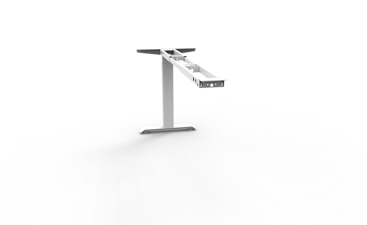 Rapidline Height Adjustable Return Frame Only White for Boost Crank Workstation