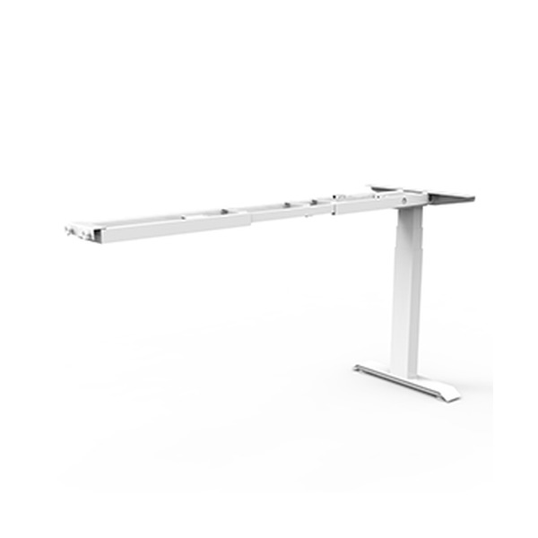 Rapidline Fixed Height Return Frame Only White for Boost Static Workstation