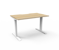 Rapidline Boost Static Single Sided Workstation 1200 x 750mm Natural Oak / White Satin