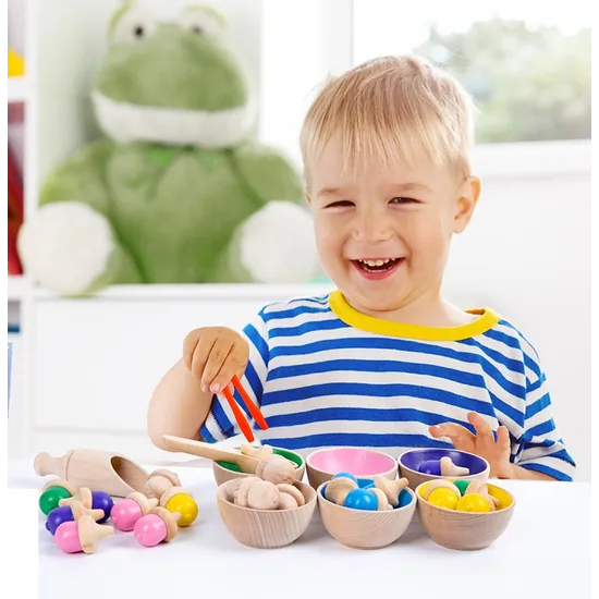 Wooden Colour Sorting Set 29 Pieces