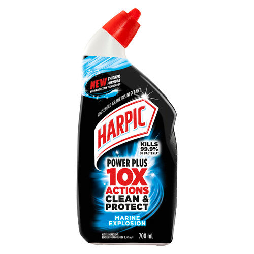 Harpic Power Plus Marine Explosion Toilet Cleaner 700ml Pack of 8