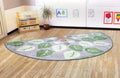 Natural World Semi Circle Carpet 300 x 150cm Leaf Design