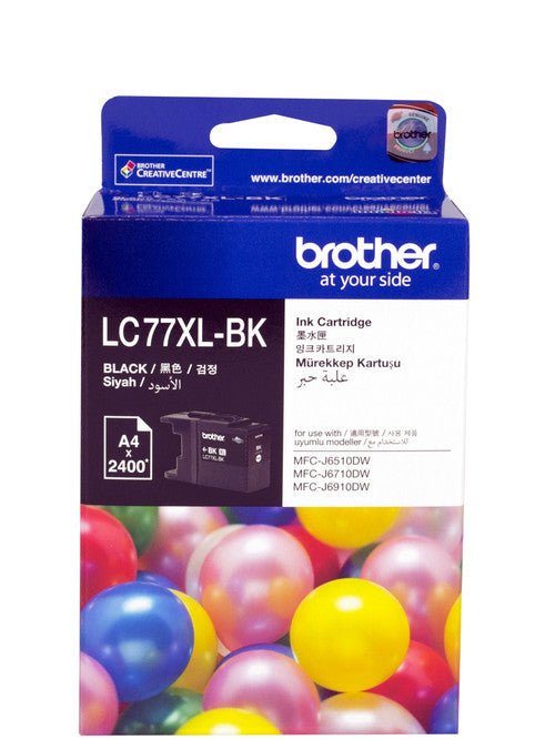 Brother LC77XLBK Super High Yield Ink Cartridge 2400 Pages Black