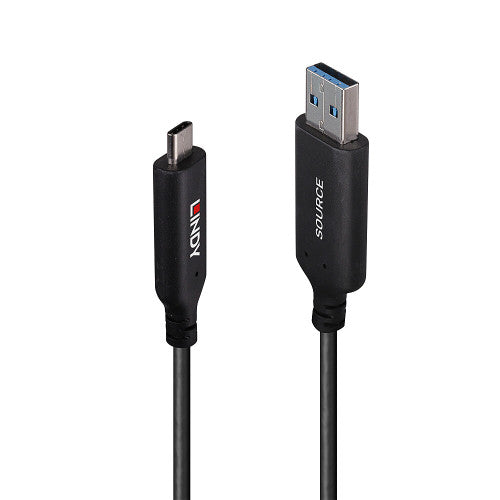 Lindy 10m USB 3.2 Gen 1 Type A to C Hybrid Cable