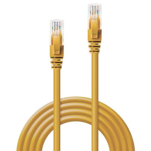 Lindy 15m Cat6 U/UTP Gigabit Network Cable Yellow