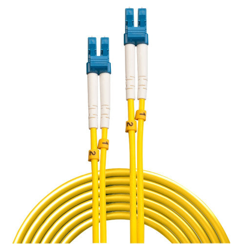 Lindy 1m Fibre Optic Cable LC-LC OS2 Yellow