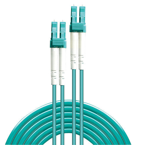 Lindy 2m Fibre Optic Cable LC-LC OM3 Aqua