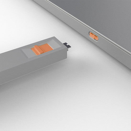 Lindy USB C Port Blocker 4 Pack + Key Orange