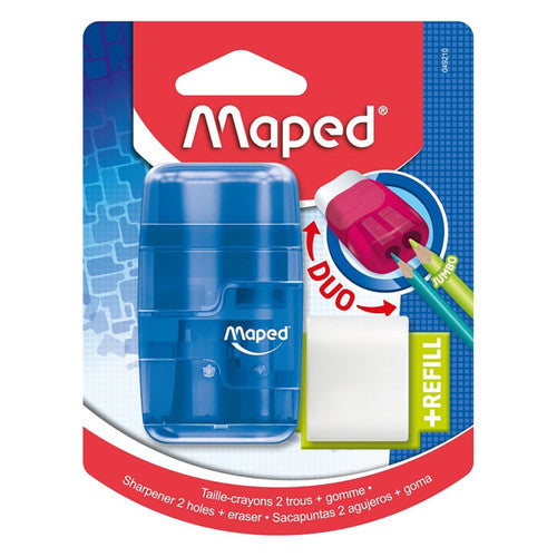 Maped Connect Sharpener and Eraser Translucent Colour