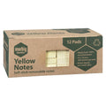 Marbig Enviro Notes 75 x 75mm Yellow Pack of 12
