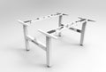 Rapidline Height Adjustable Frame Only White for Boost Plus Back to Back Workstation