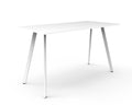 Rapidline Eternity High Bar Table 1800 x 750 x 1050mm Natural White / White Satin