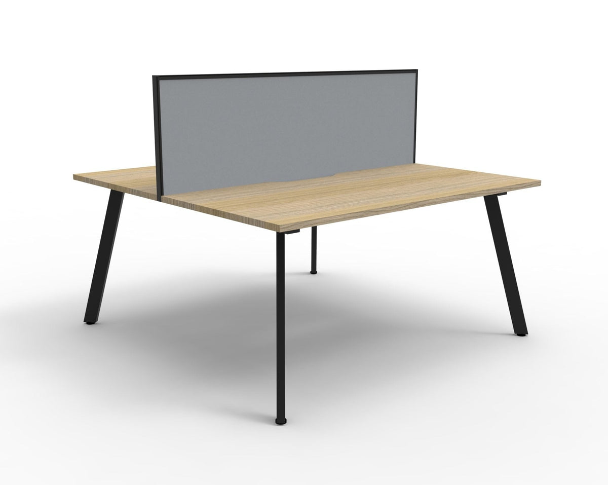 Rapidline Eternity Back to Back 6 Person Workstation 1200 x 750mm Natural White / White Satin