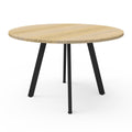 Rapidline Eternity Round Meeting Table 1200mm Diameter Cherry / White
