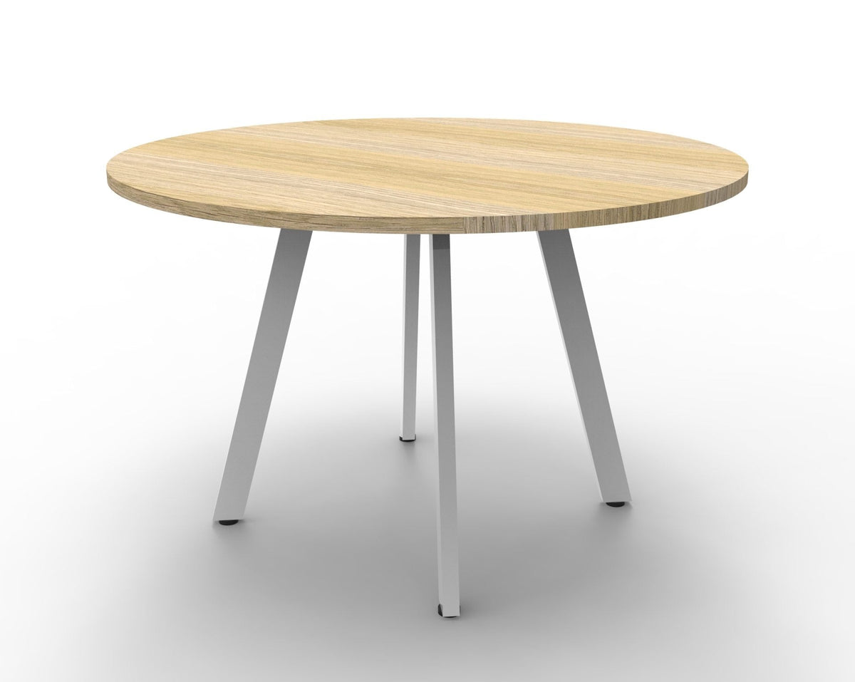 Rapidline Eternity Round Meeting Table 1200mm Diameter Cherry / Black